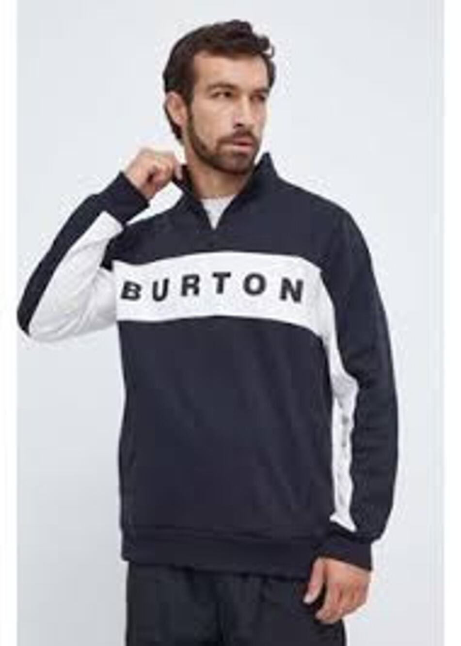 Burton Lowball Quarter Zip Sweatshirt Mens Large Navy Blue Long Sleeve Pullover